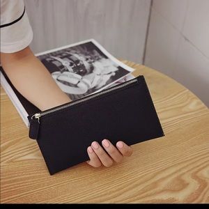 Black women’s lady pocket purse wallet PU
